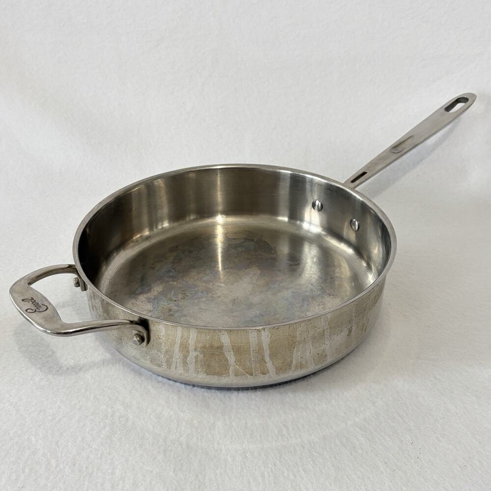 Emeril 3 Qt Sauté Fry Pan Copper Bottom Cooking Sauté Heavy Duty Professional ￼￼